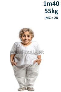 Femme 1m40 55kg