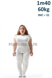 Femme 1m40 60kg