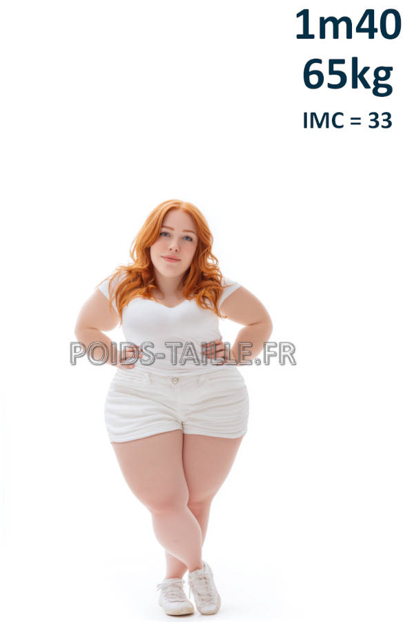 Femme 1m40 65kg