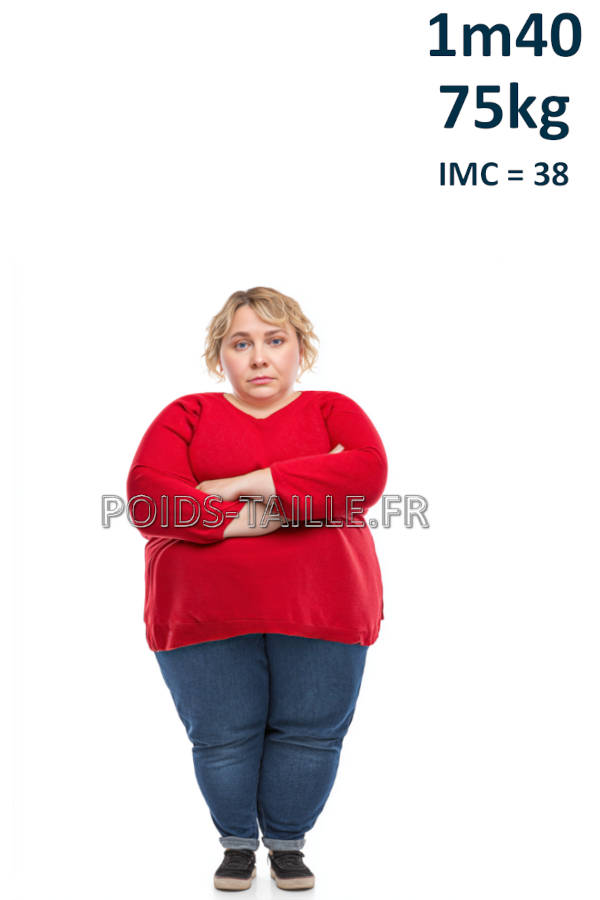 Femme 1m40 75kg