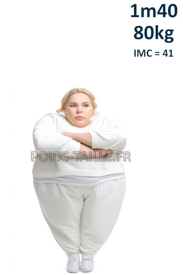 Femme 1m40 80kg