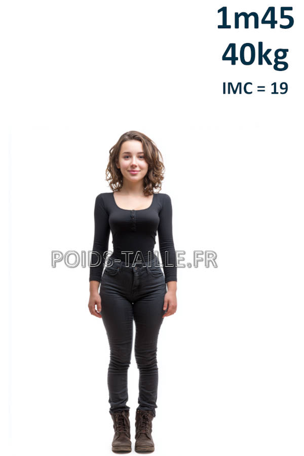 Femme 1m45 40kg