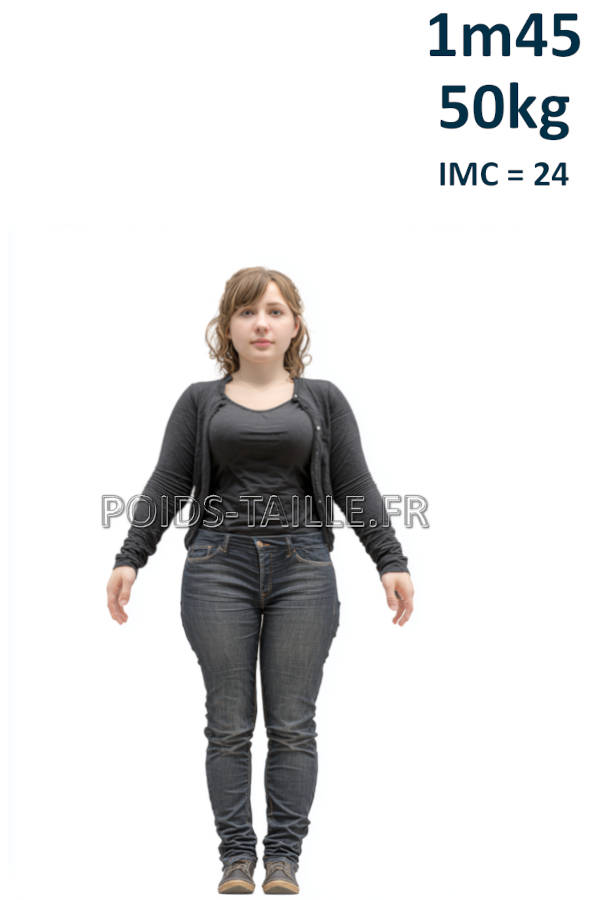 Femme 1m45 50kg