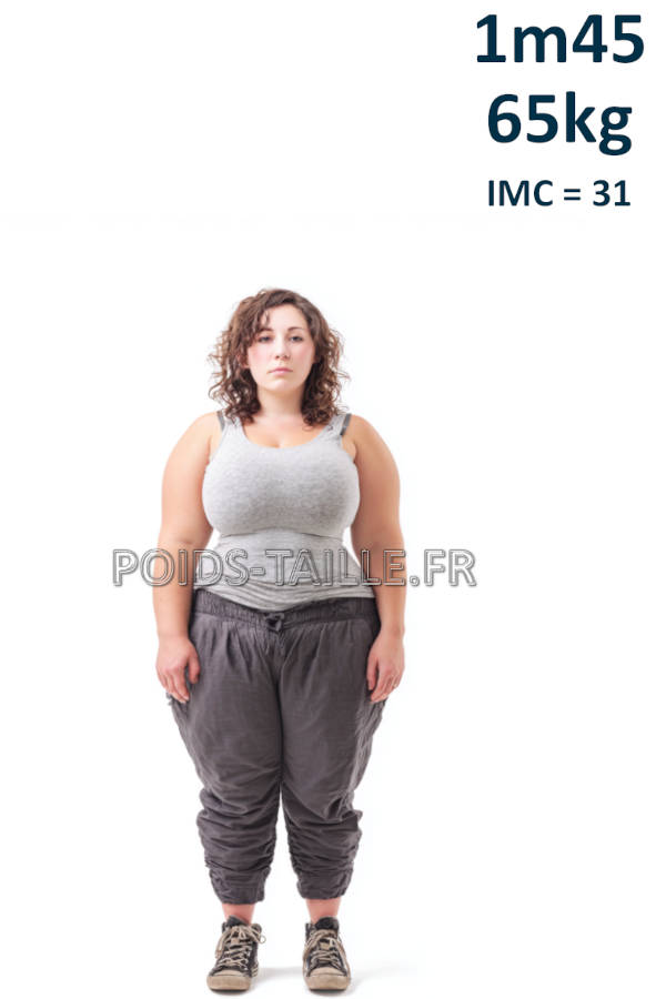 Femme 1m45 65kg