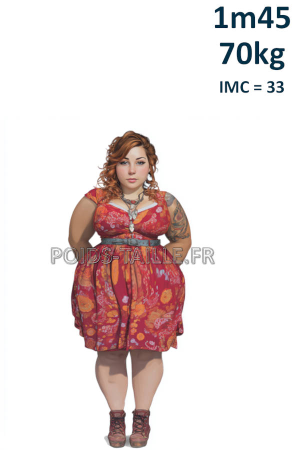 Femme 1m45 70kg