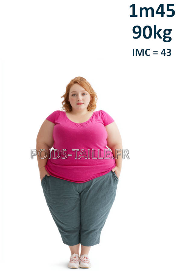 Femme 1m45 90kg