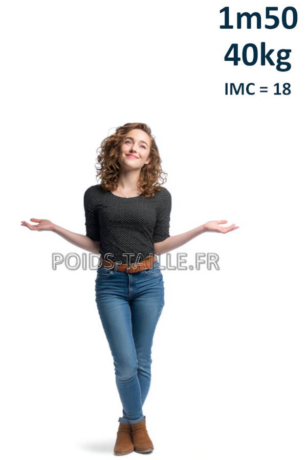 Femme 1m50 40kg