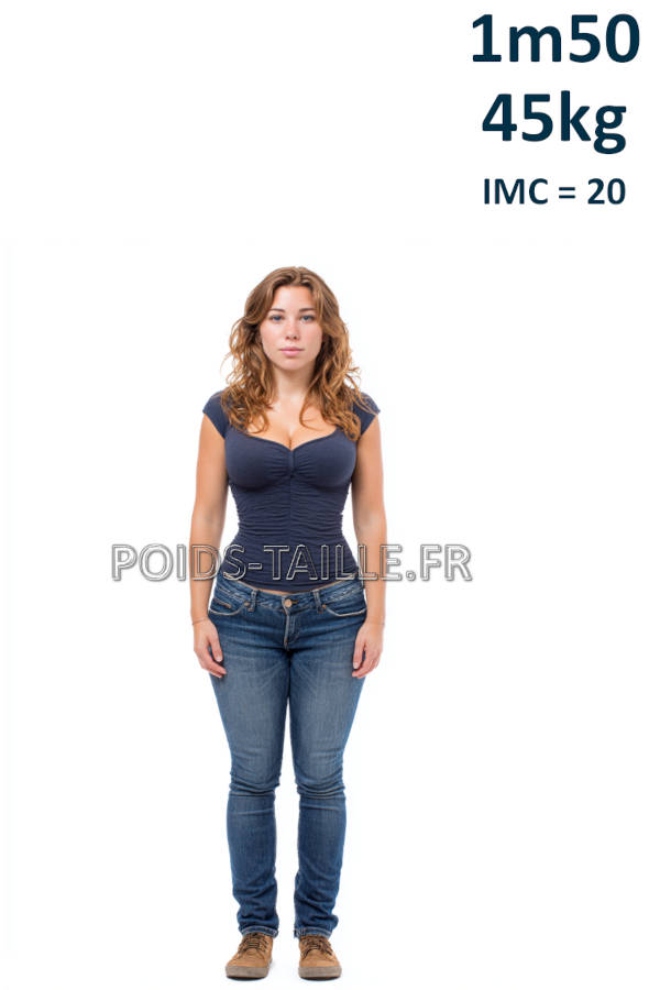 Femme 1m50 45kg