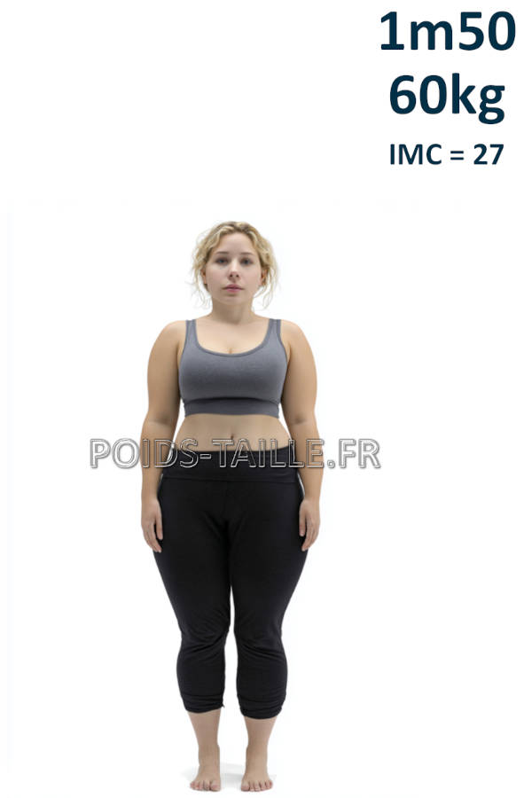 Femme 1m50 60kg