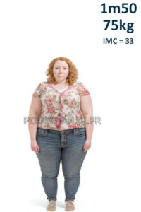 Femme 1m50 75kg