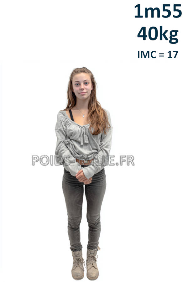 Femme 1m55 40kg