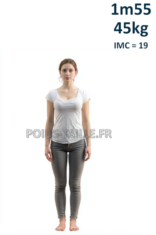 Femme 1m55 45kg