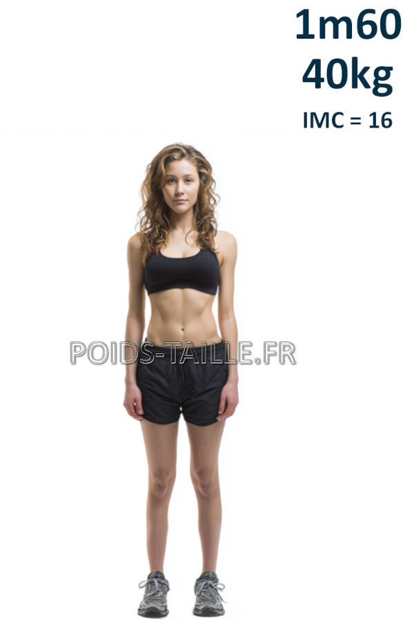 Femme 1m60 40kg