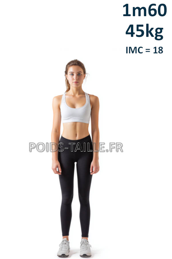Femme 1m60 45kg