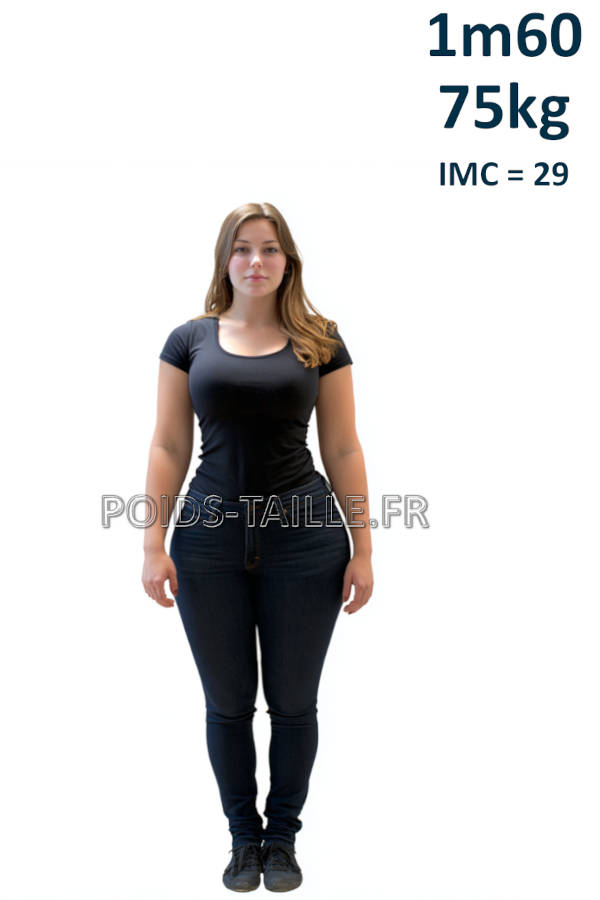 Femme 1m60 75kg