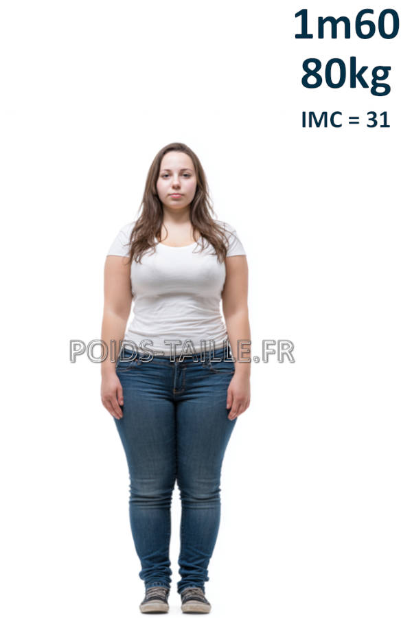 Femme 1m60 80kg