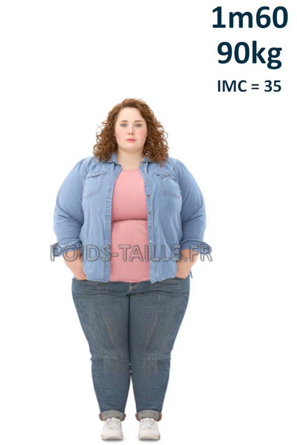 Femme de 1m60 90kg