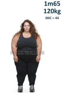 Femme 1m65 120kg