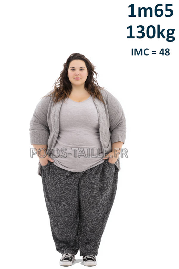 Femme 1m65 130kg