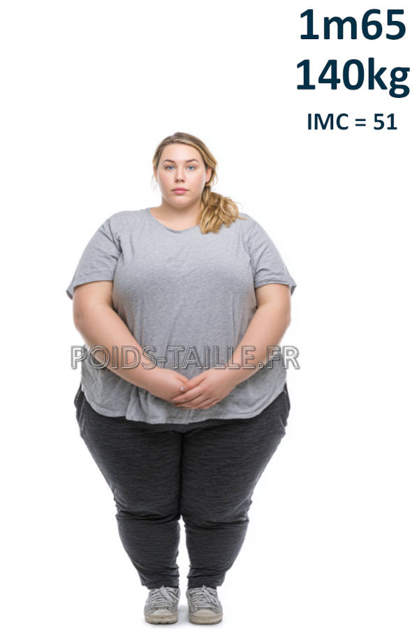 Femme 1m65 140kg