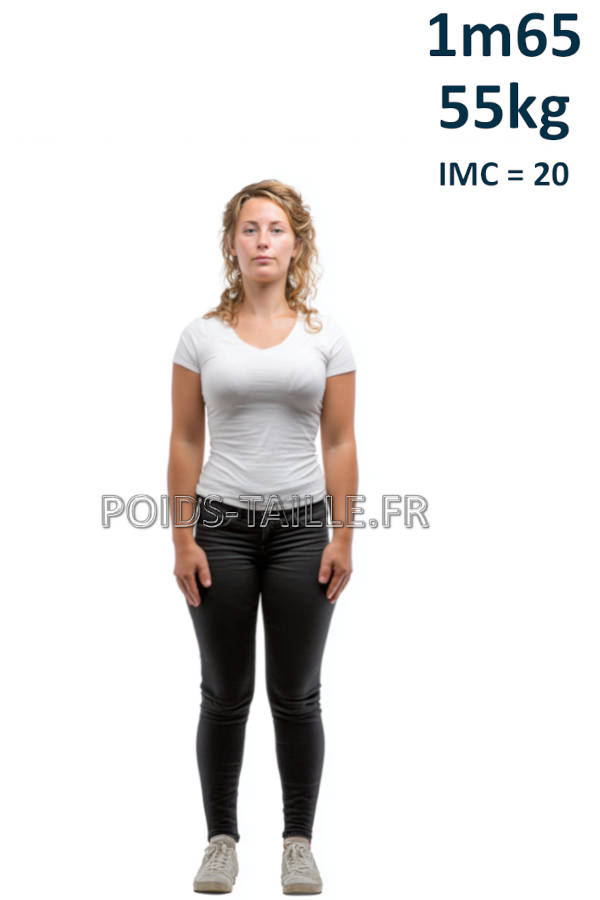 femme de 1m65 pour 55