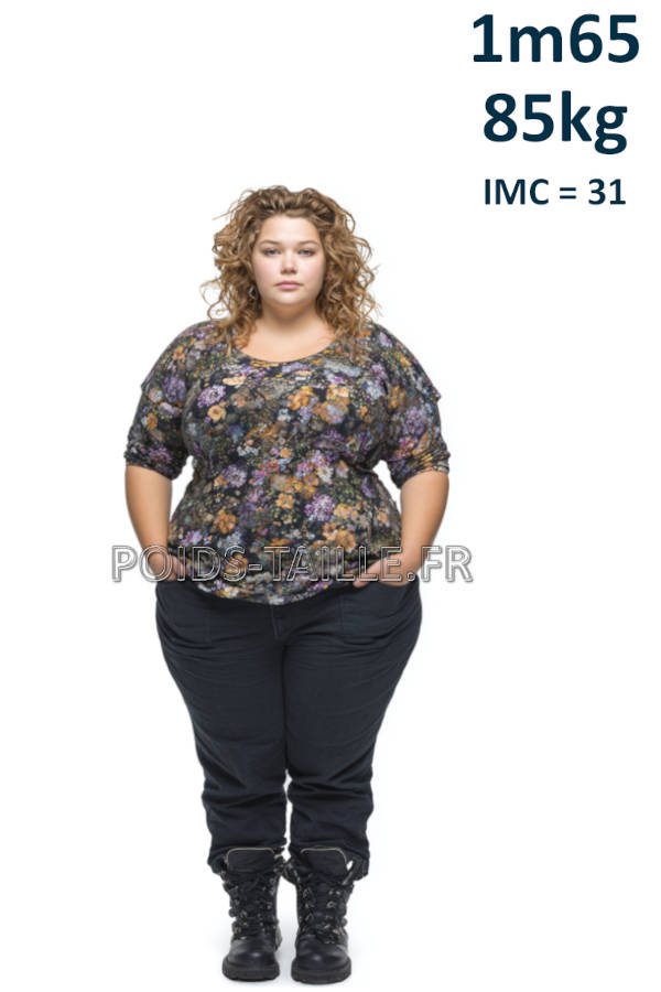 Femme 1m65 85kg