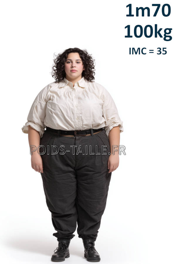 Femme 1m70 100kg