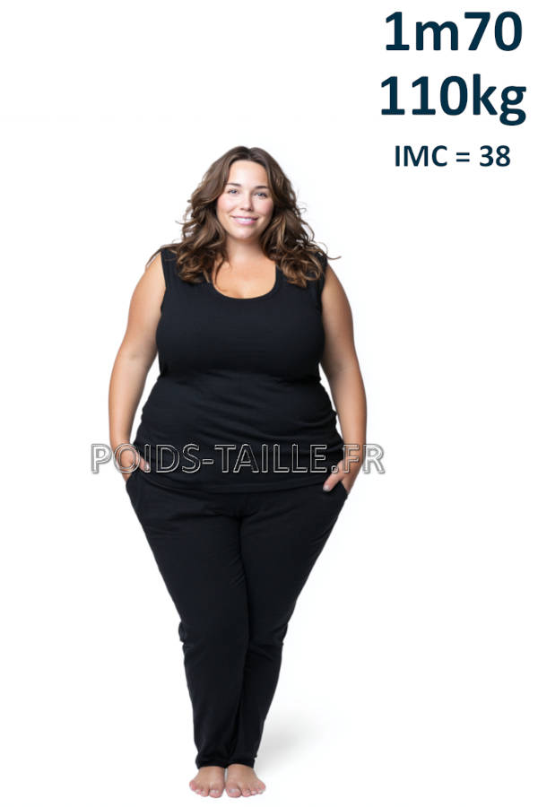 Femme 1m70 110kg