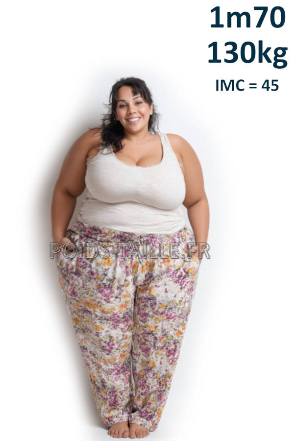 Femme 1m70 130kg