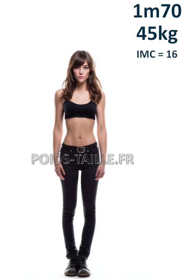 Femme 1m70 45kg