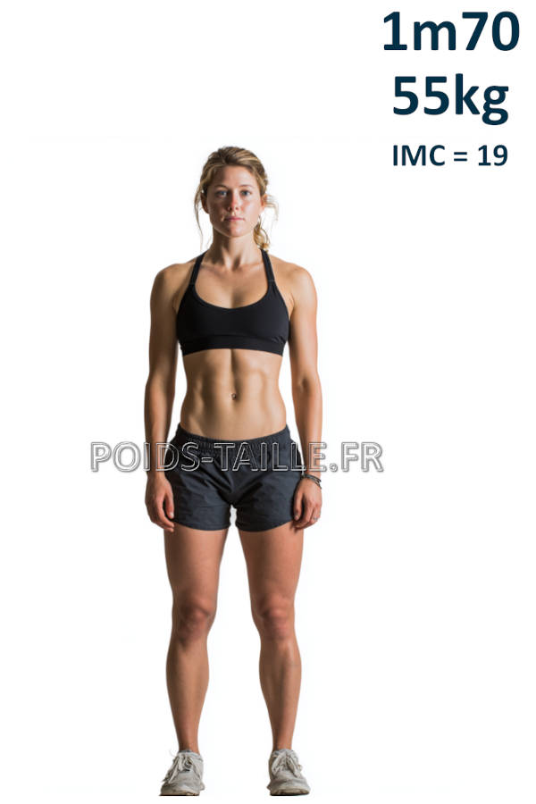 Femme 1m70 55kg