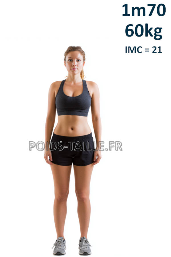 Femme 1m70 60kg