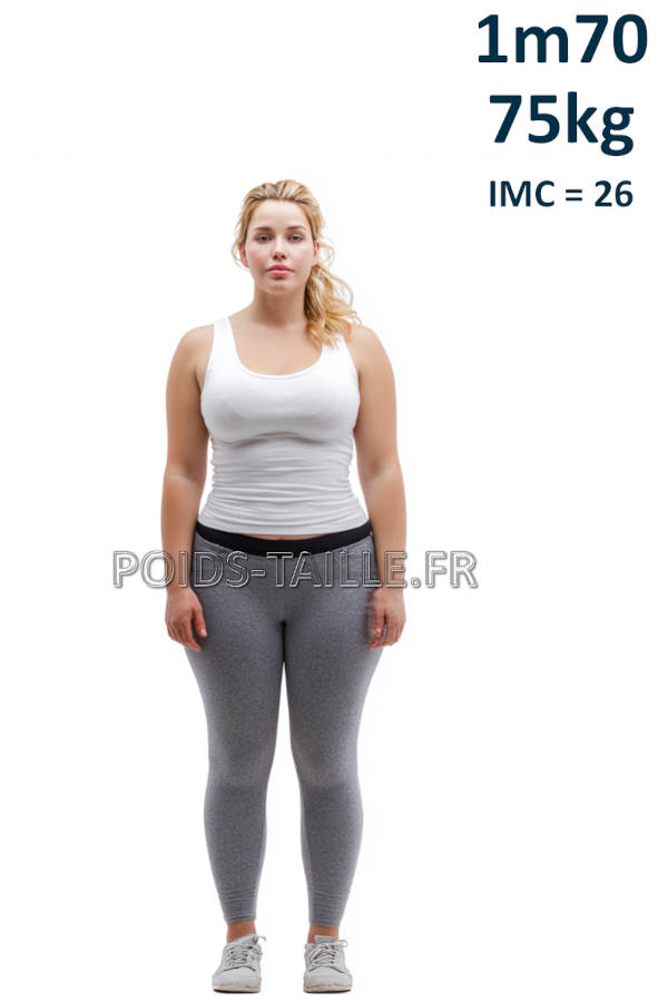 Femme 1m70 75kg