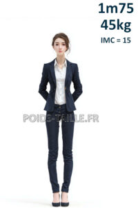 Femme 1m75 45kg