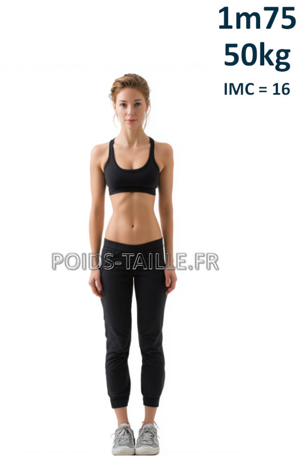 Femme 1m75 50kg