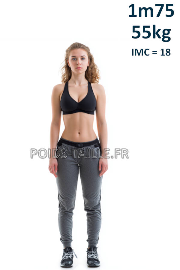 Femme 1m75 55kg