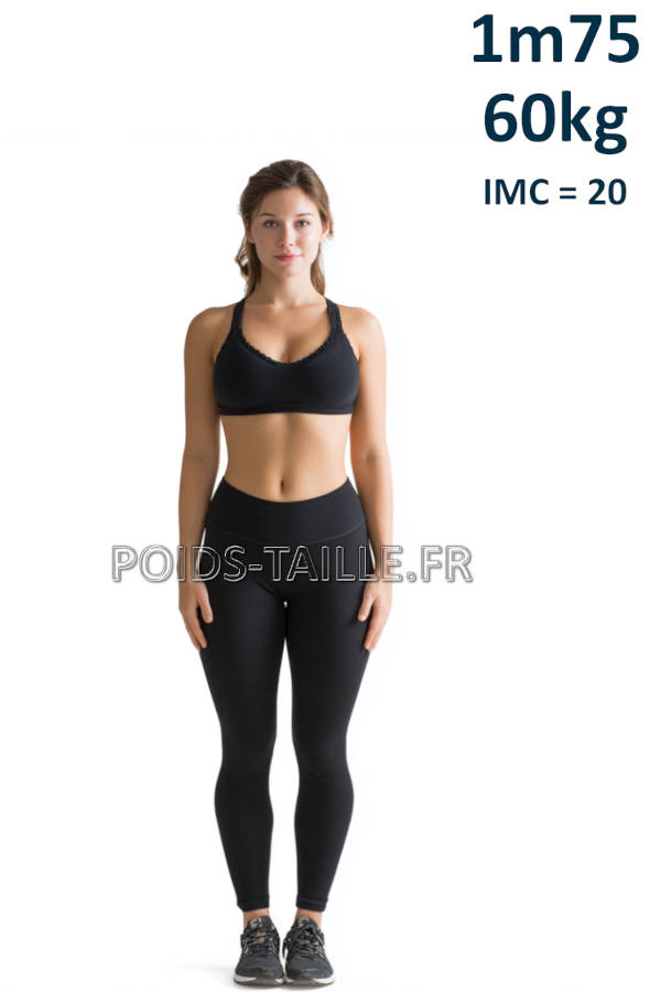 Femme 1m75 60kg