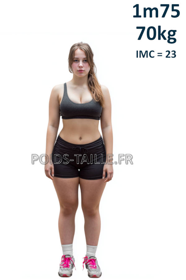 Femme 1m75 70kg
