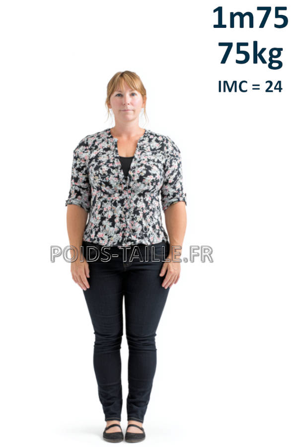 Femme 1m75 75kg