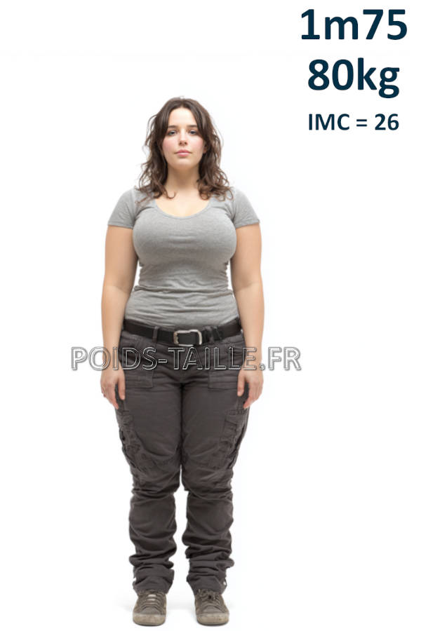 Femme 1m75 80kg