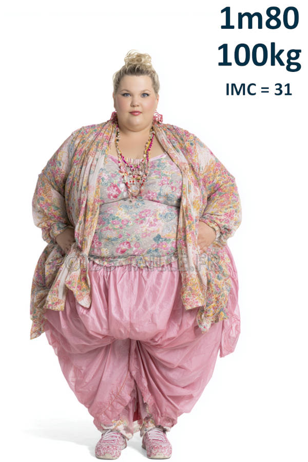 Femme 1m80 100kg
