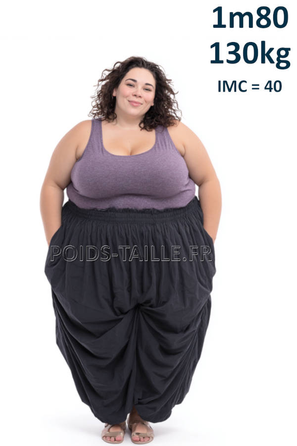 Femme 1m80 130kg