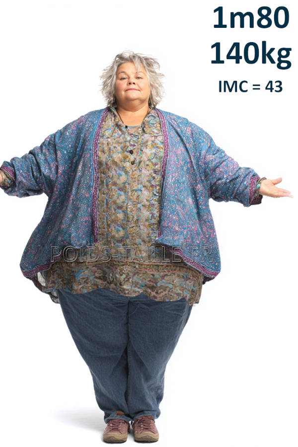 Femme 1m80 140kg