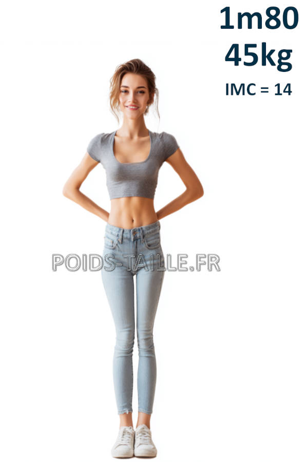 Femme 1m80 45kg