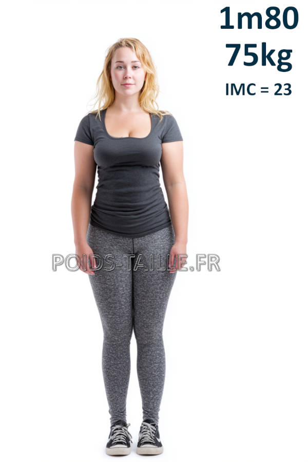 Femme 1m80 75kg