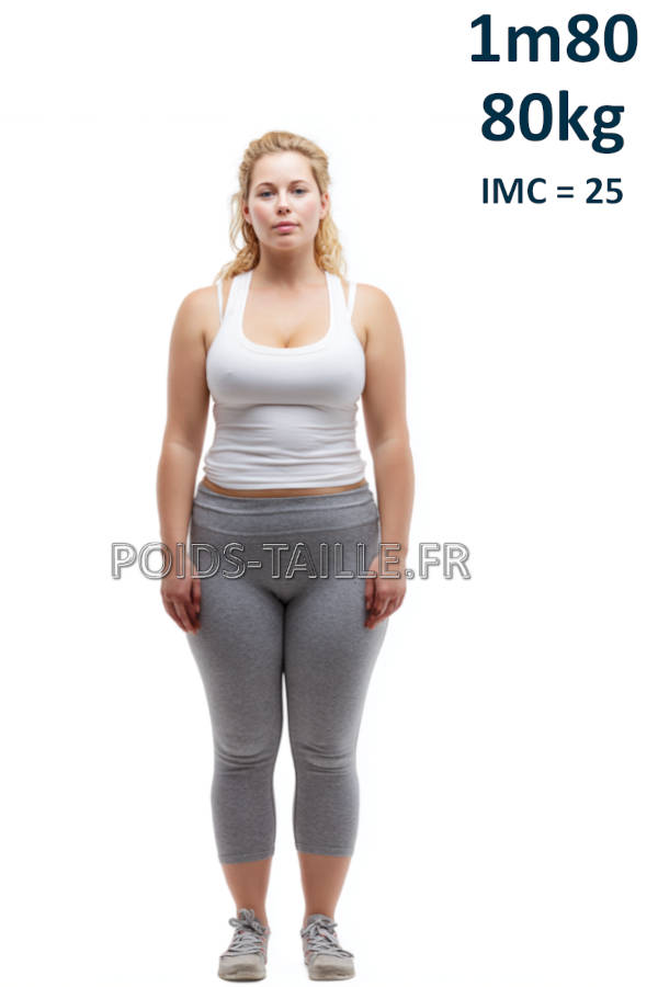 Femme 1m80 80kg