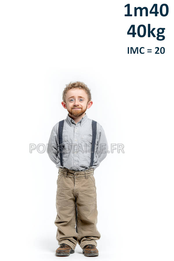 Homme 1m40 40kg