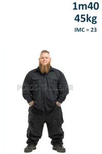 Homme 1m40 45kg