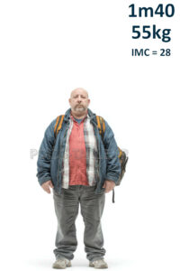 Homme 1m40 55kg
