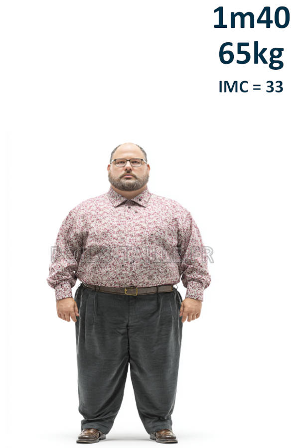 Homme 1m40 65kg